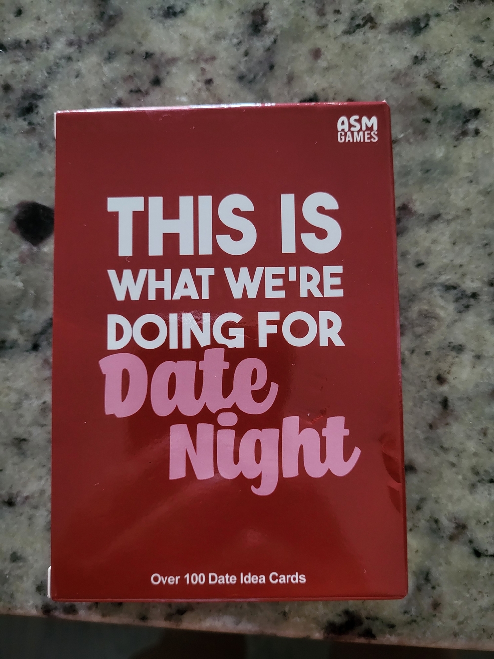 ASM Games Red "This Is What We're Doing For Date Night" Card Game